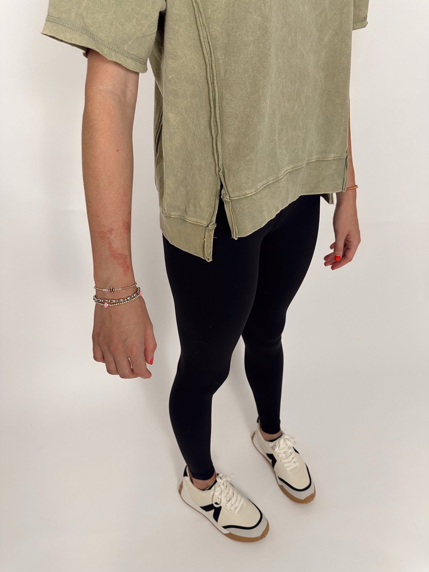 Oversized Reverse Sage Top