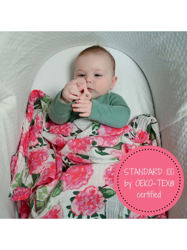 Live Life in Full Bloom Baby Swaddle Blanket