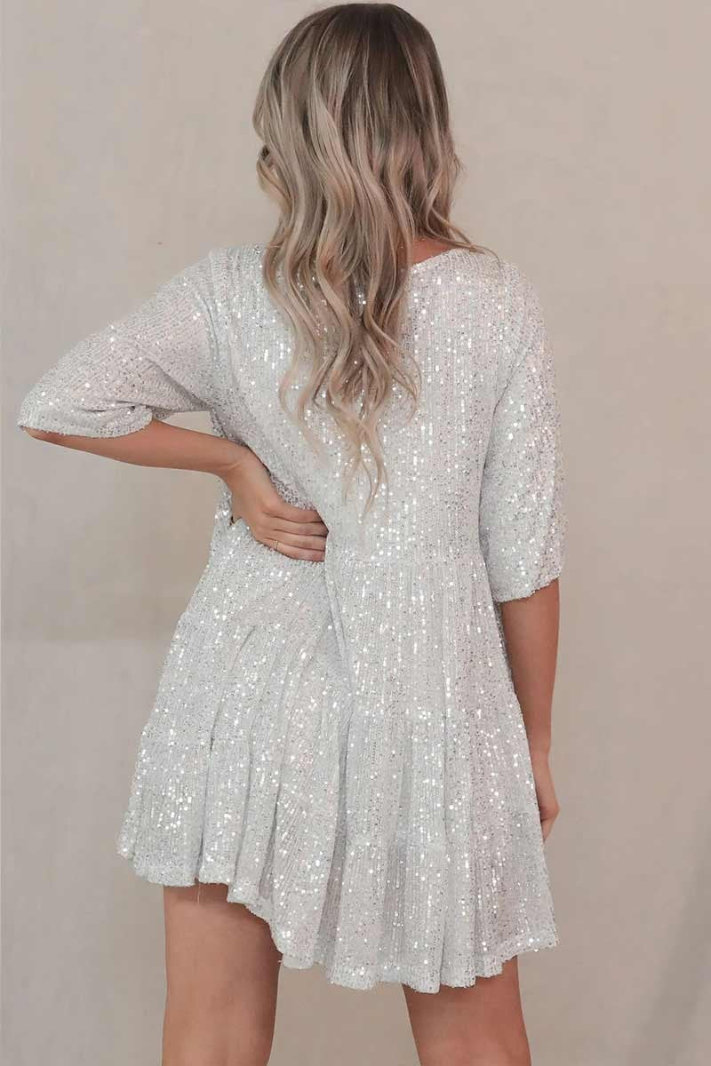 Silver Sparkle Dress