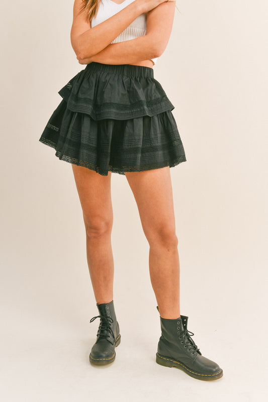 Riley Ruffle Mini Skirt