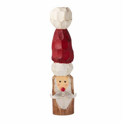 Mud Pie Wooden Santa Block - Set of Three