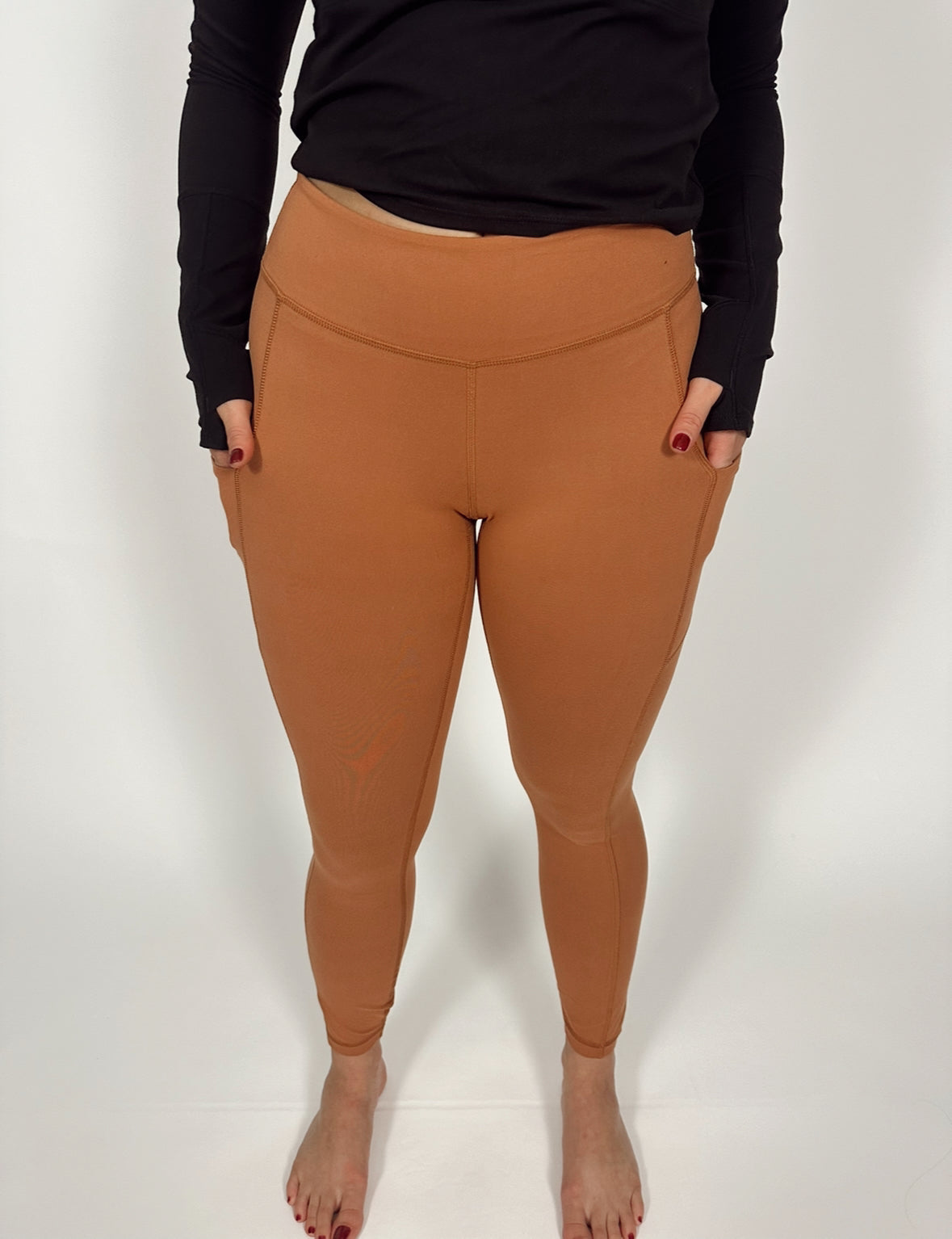 Butter Leggings with Pockets - Desert Sun