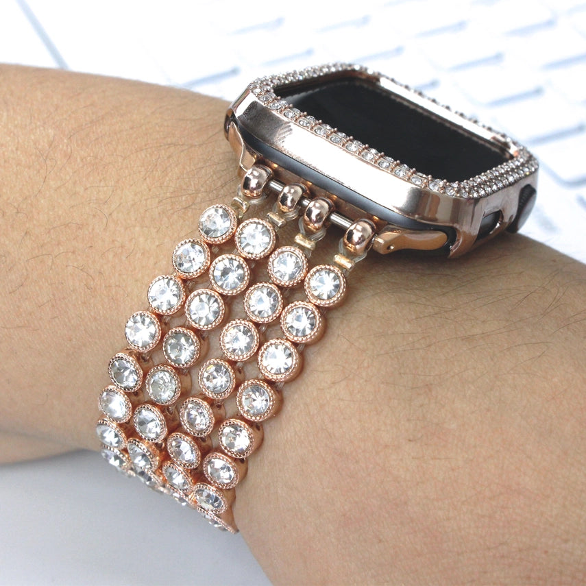 Beaded Smart Watch Band - Elastic Stretch