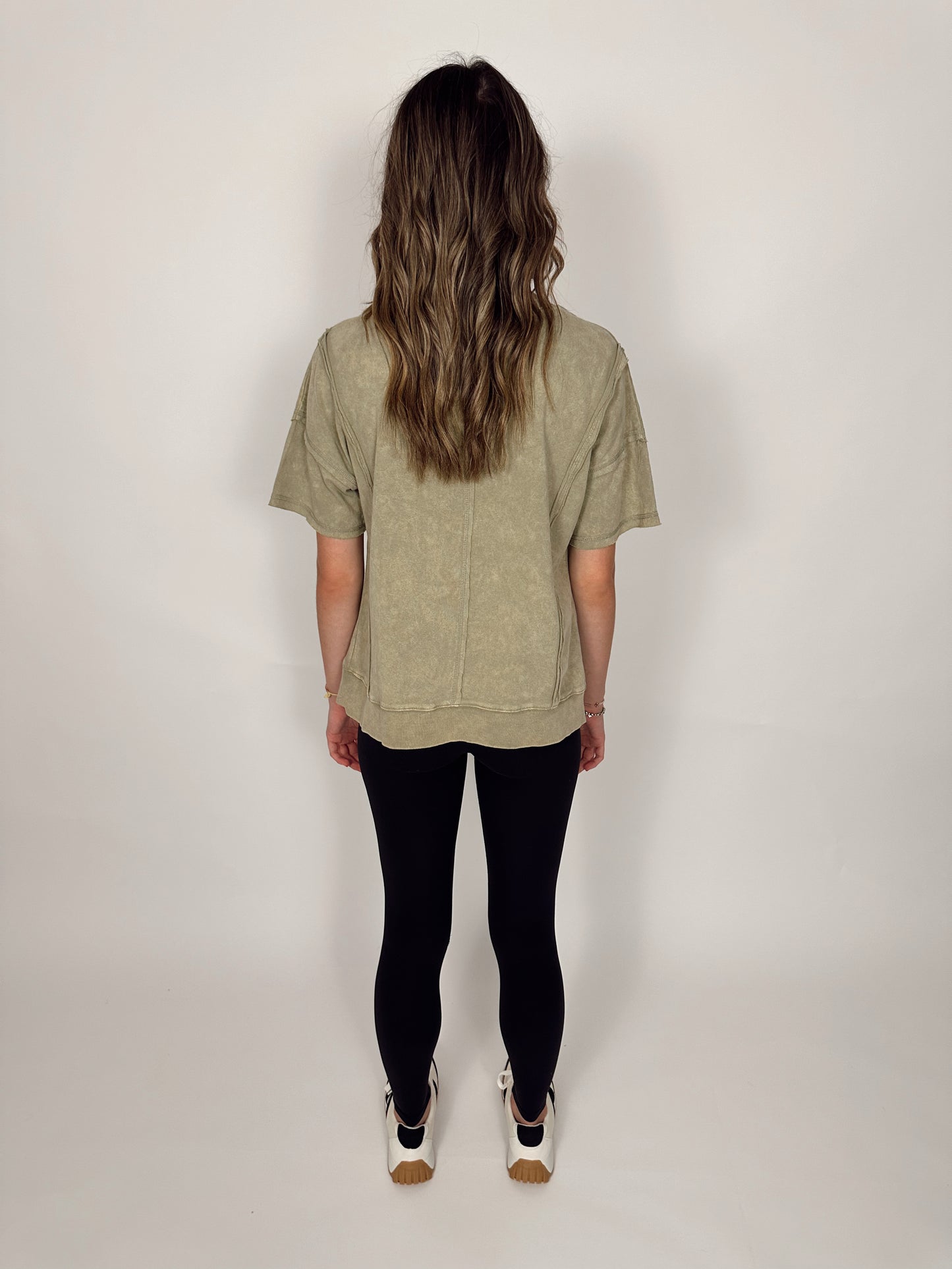 Oversized Reverse Sage Top