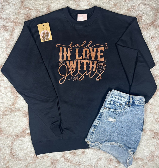 Fall In Love with Jesus Sweatshirt