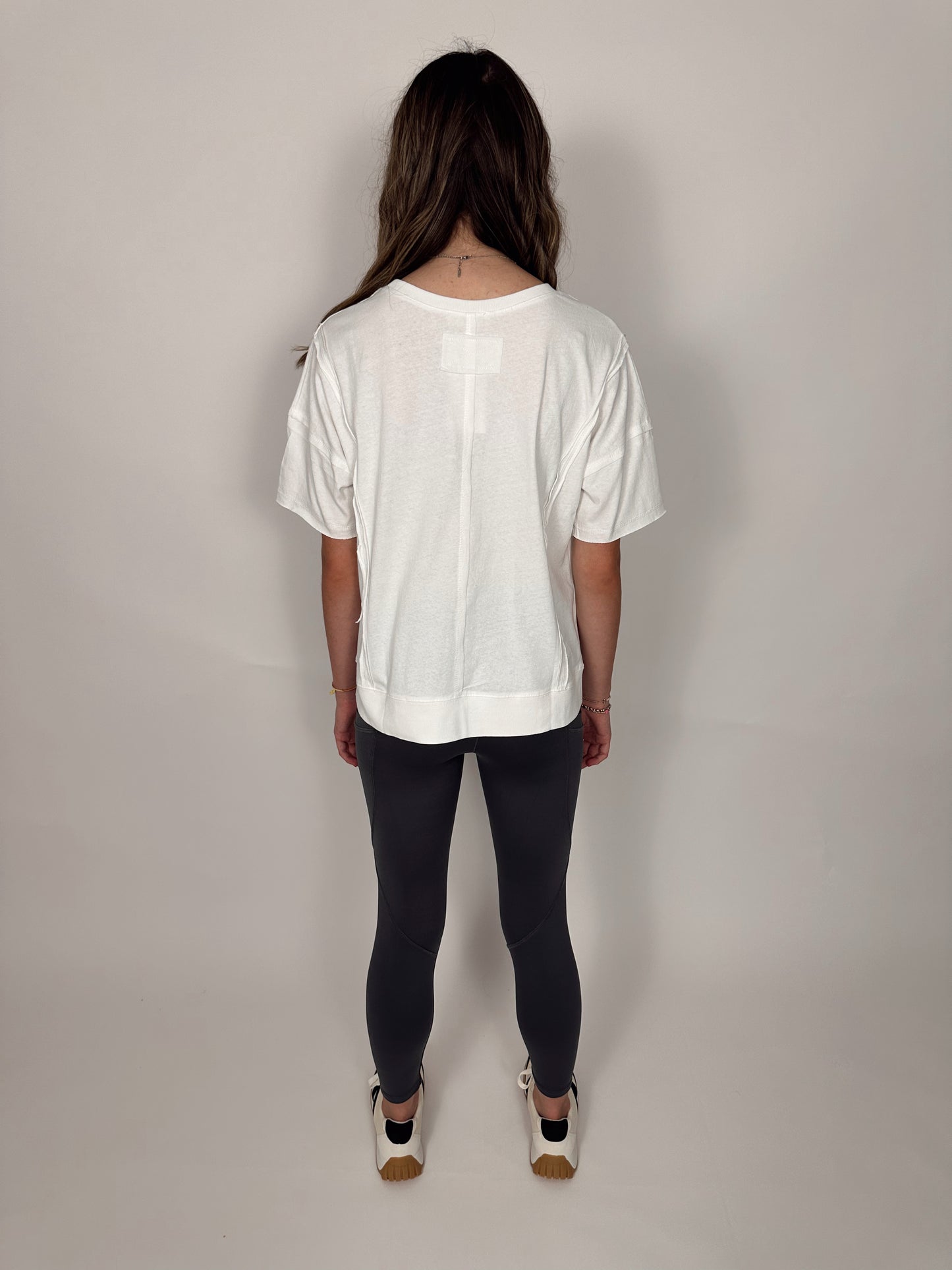 Oversized Reverse White Top