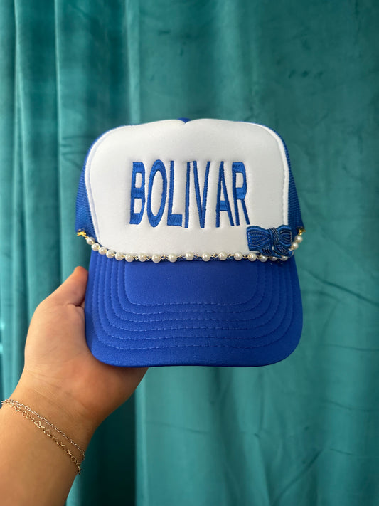 Bolivar Embroidered Trucker Hat w/ Bow Patch