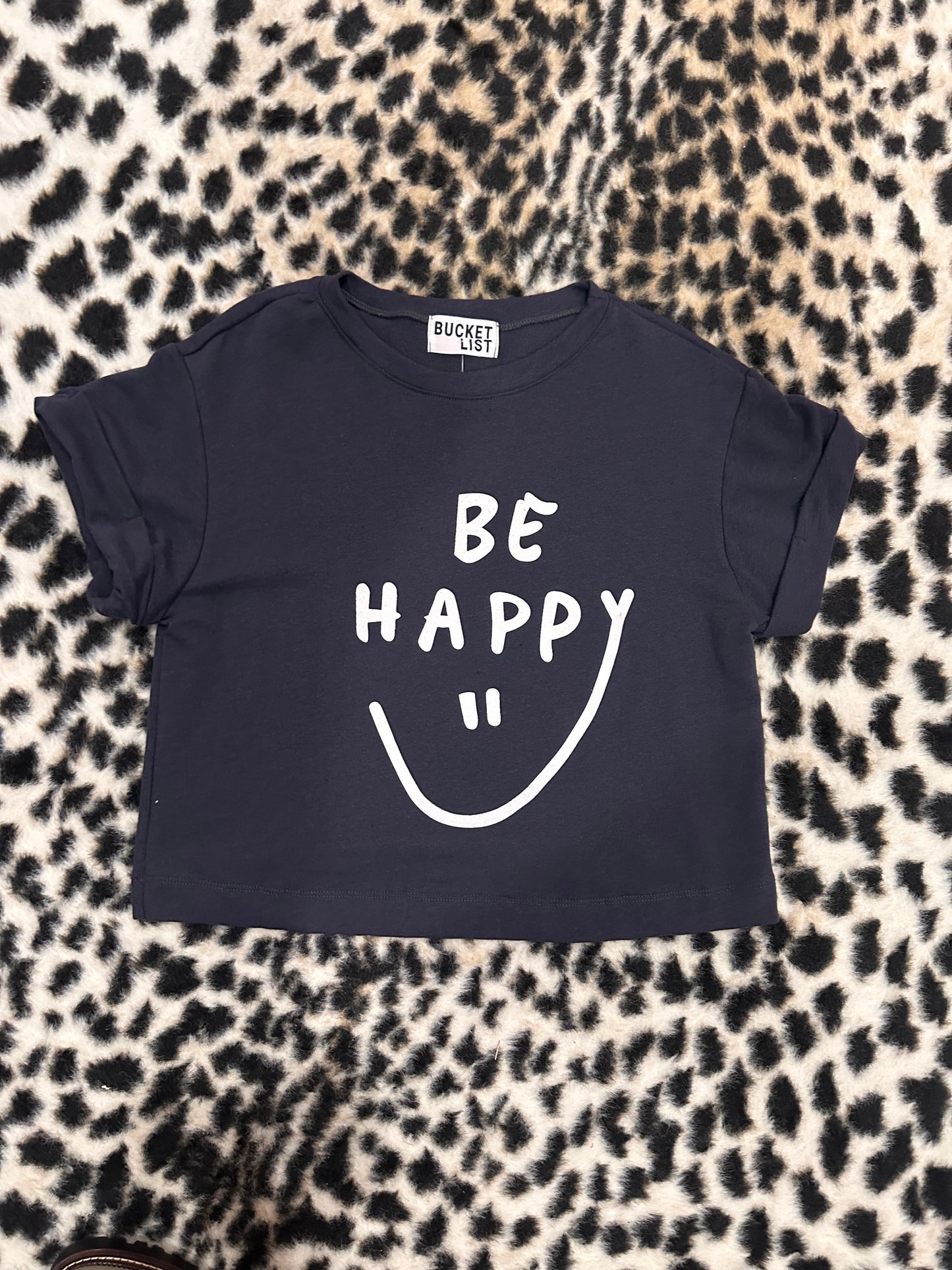 Be Happy Navy Top