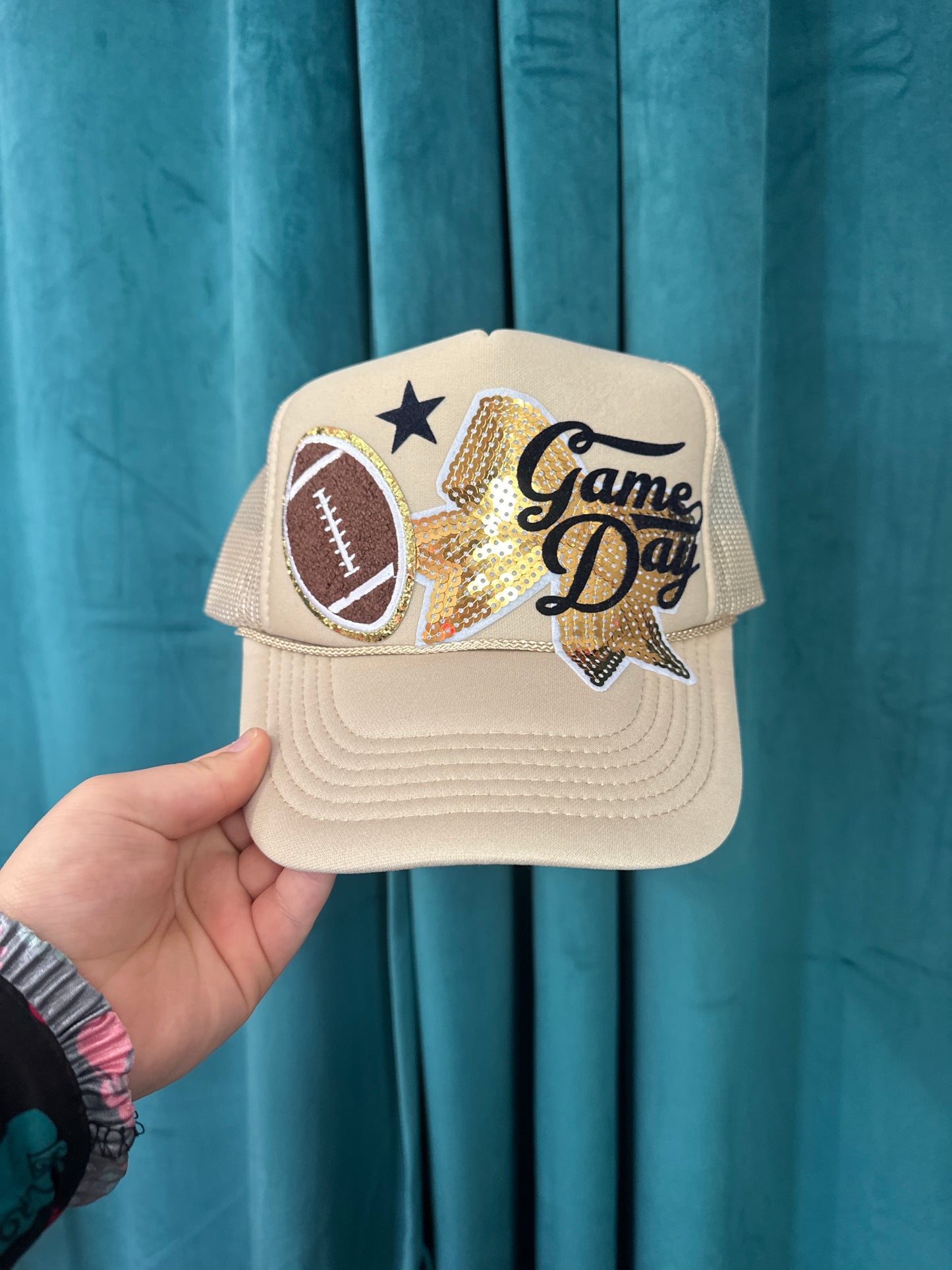 Game Day Football Bow Trucker