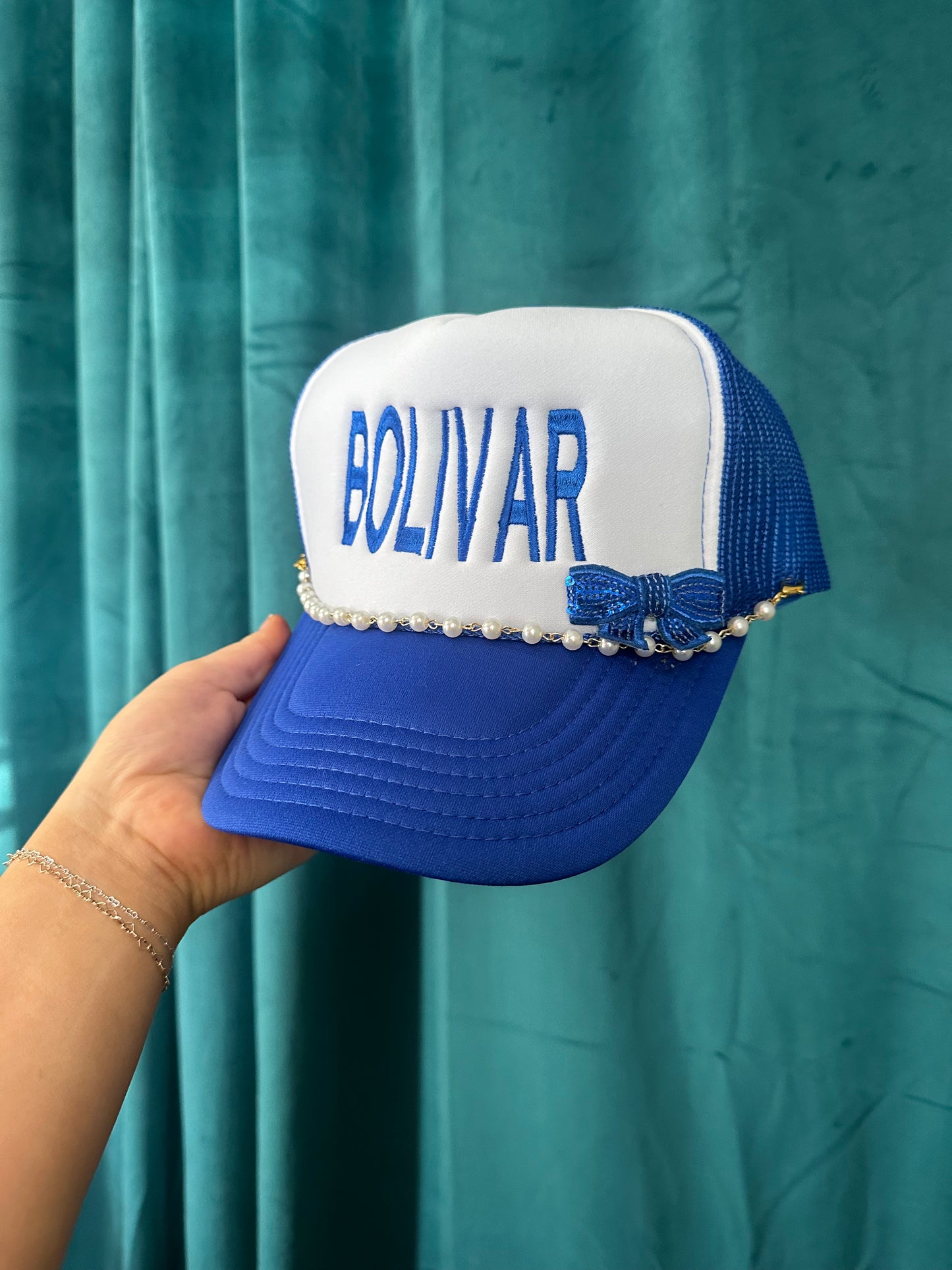 Bolivar Embroidered Trucker Hat w/ Bow Patch