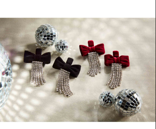 Velvet Bow Earrings