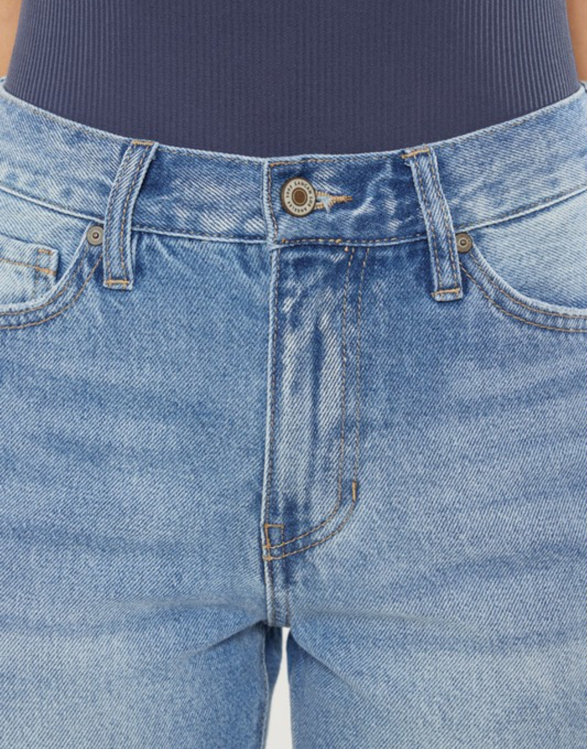 Kancan - HIGH RISE CHEWED UP MOM JEAN