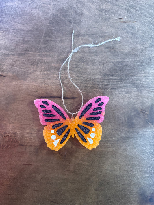 Pink/ Orange Butterfly Freshie