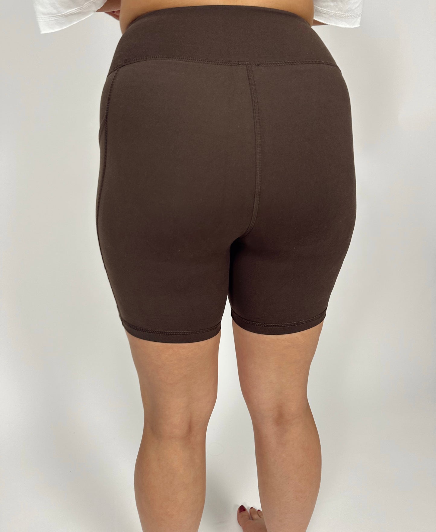 Butter Biker Shorts with Pockets - Espresso