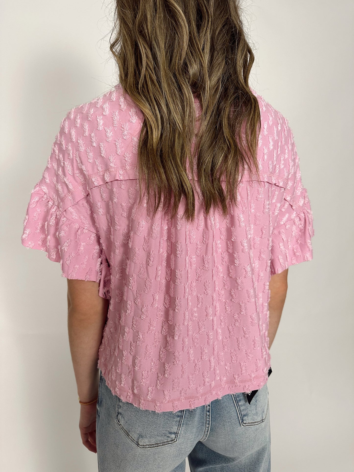 Orchid Ruffle Sleeve Top