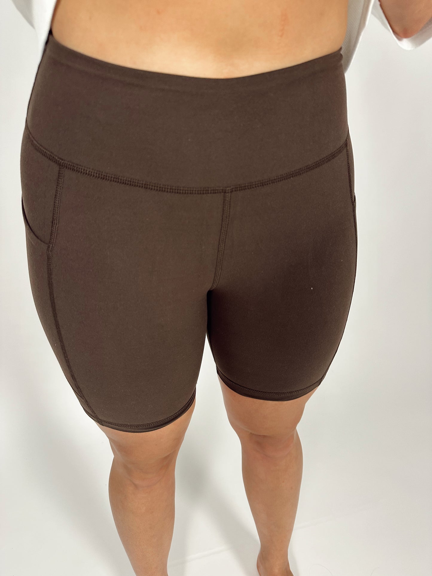 Butter Biker Shorts with Pockets - Espresso