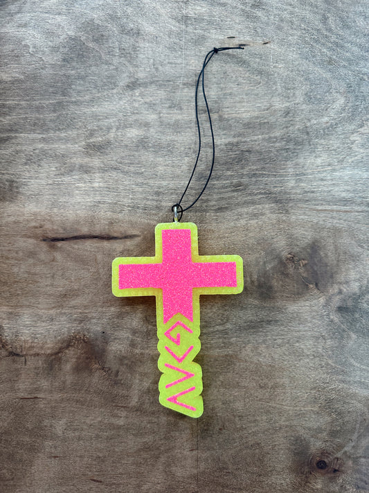 Gods Greater Than Ups and Downs (Neon Yellow & Hot Pink)