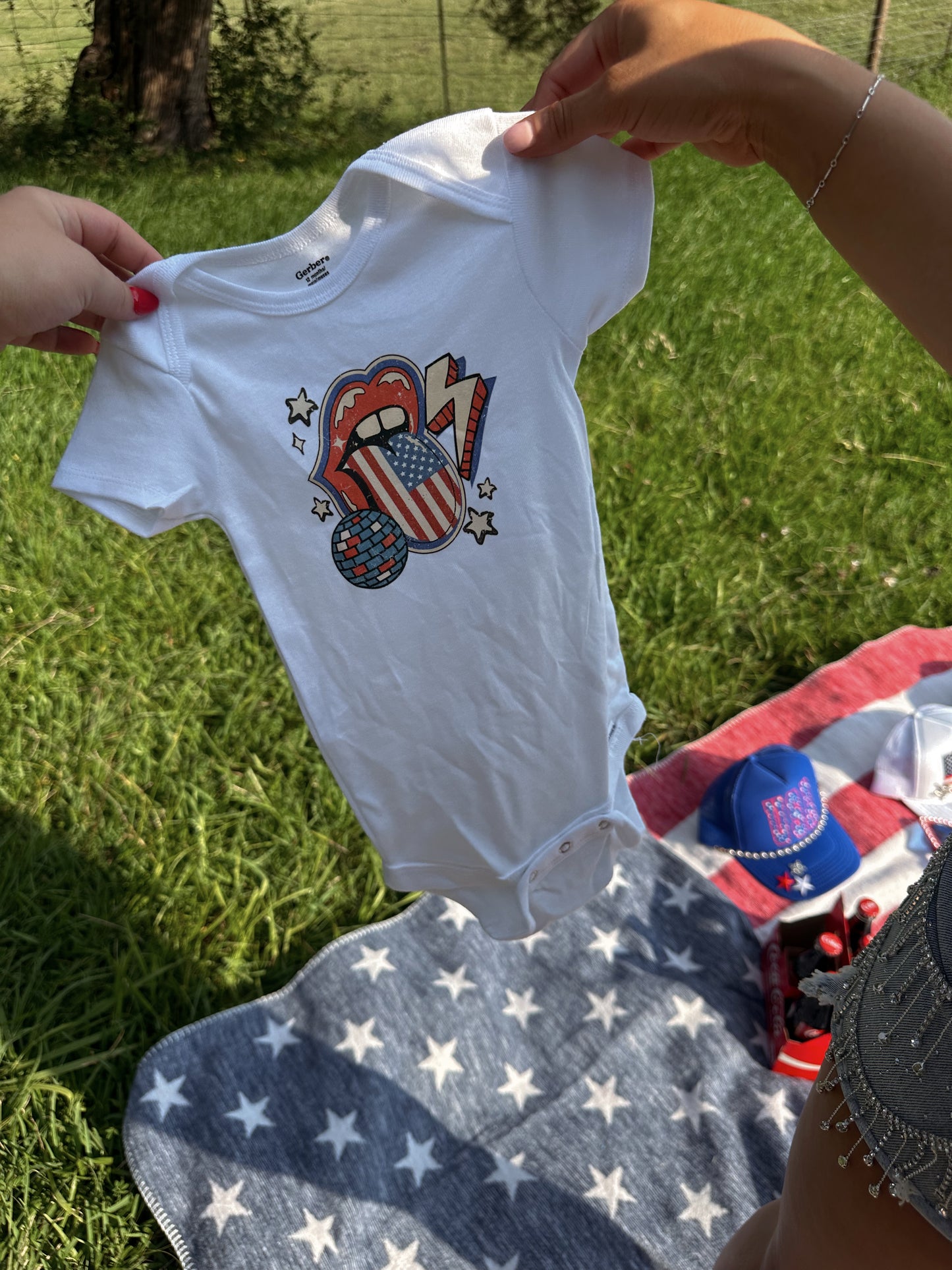 Party in the USA Baby Onesie