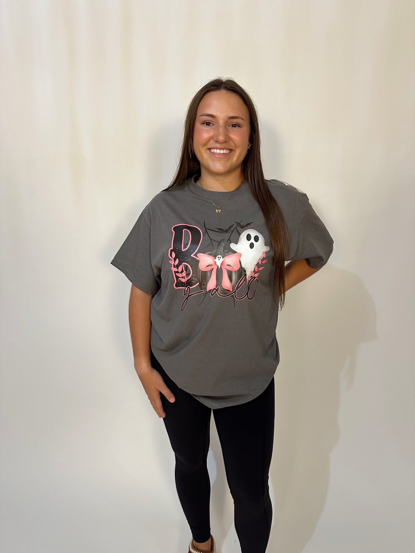 Boo Y'all Bow Graphic Tee