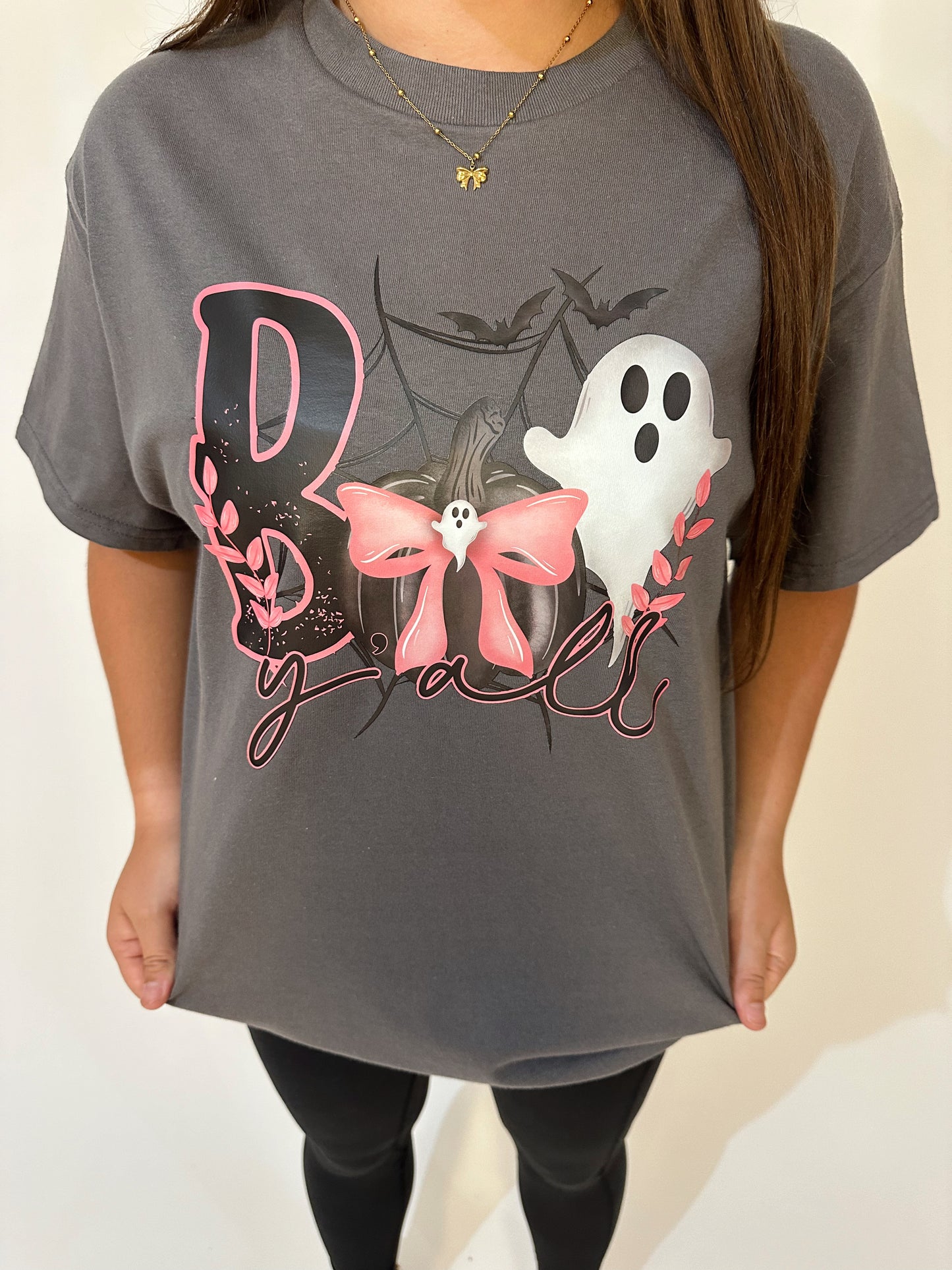 Boo Y'all Bow Graphic Tee