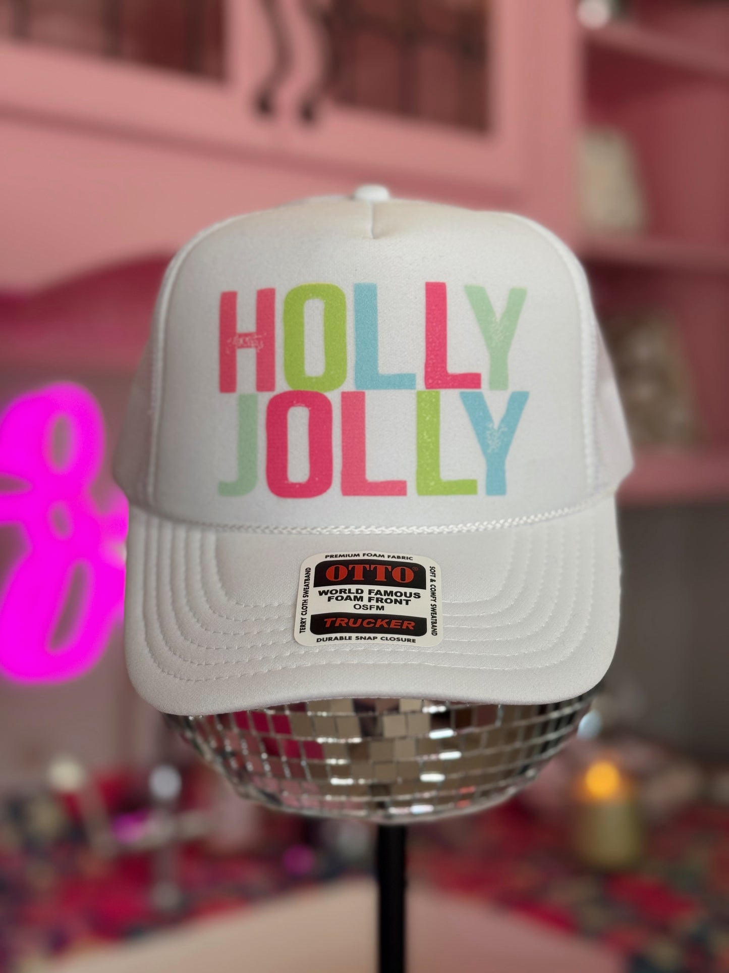 Holly Jolly Trucker Hat