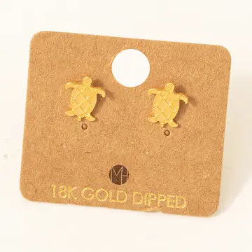 Mini Sea Turtle Stud Earrings