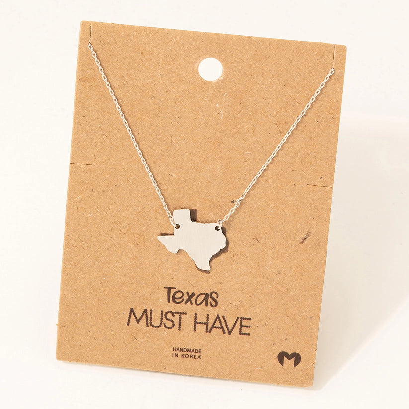 Texas State Pendant Necklace