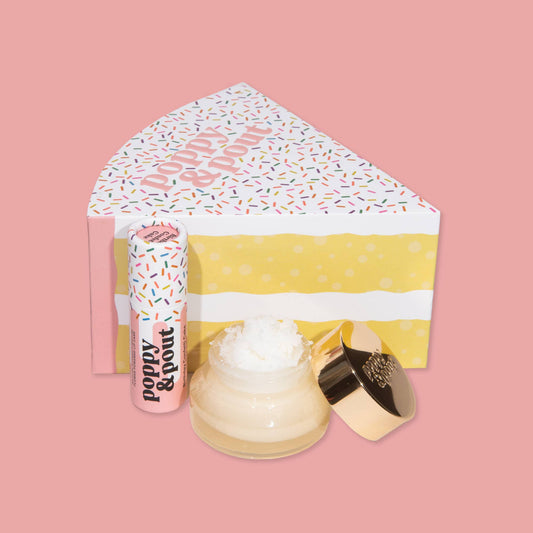 Poppy & Pout - Lip Care Duo, Birthday Confetti Cake