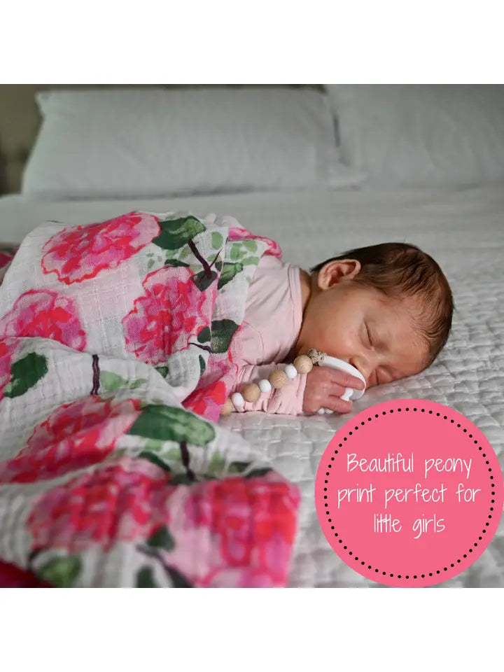 Live Life in Full Bloom Baby Swaddle Blanket