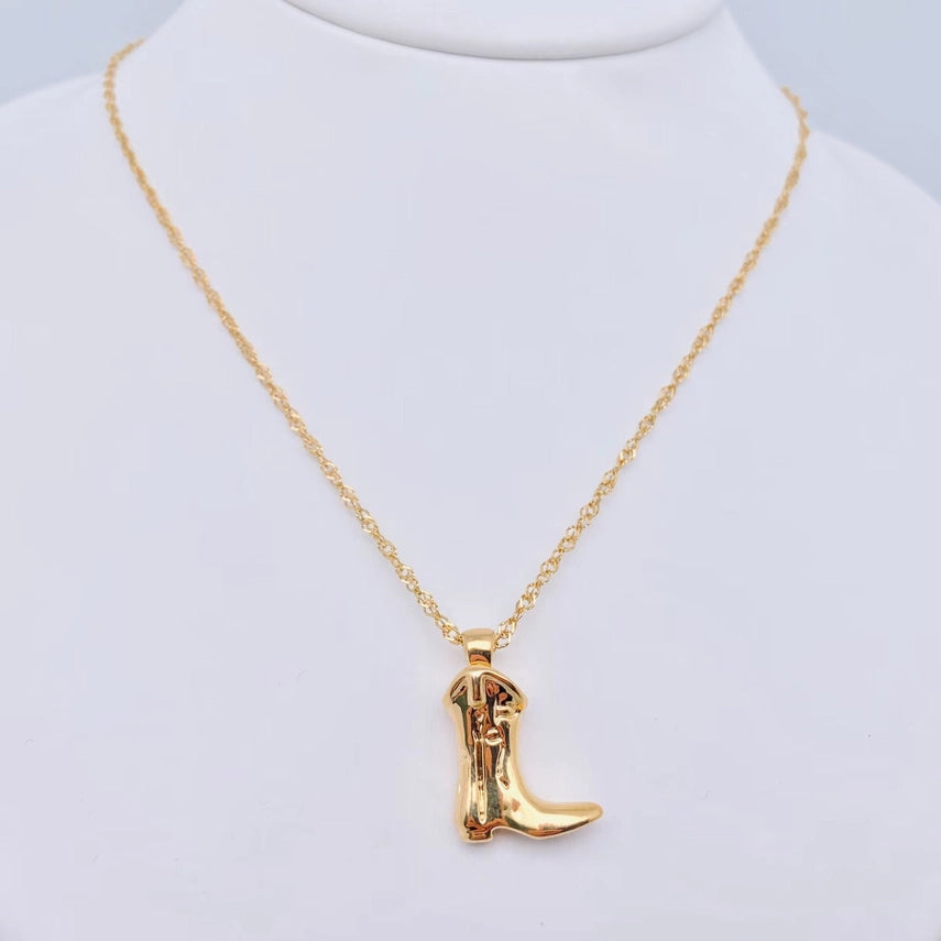 Golden Boot Necklace