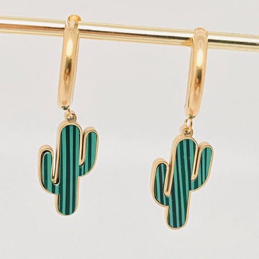 Cactus Dangle Earring
