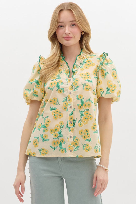 Floral Sunshine Top