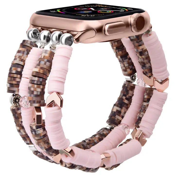 Beaded Smart Watch Band - Elastic Stretch