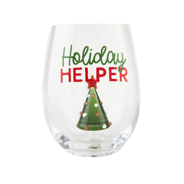 Stemless 3D Icon Wine Glass